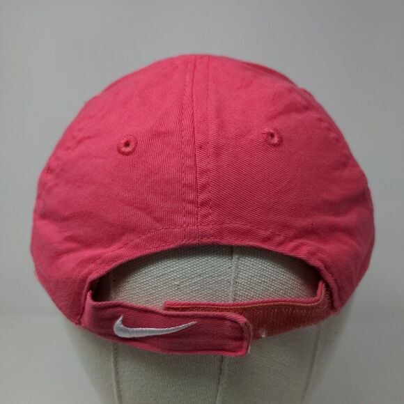 Nike Girl's Strapback Hat Pink Size Child 100% Cotton Embroidered Swoosh Logo - Picture 5 of 7